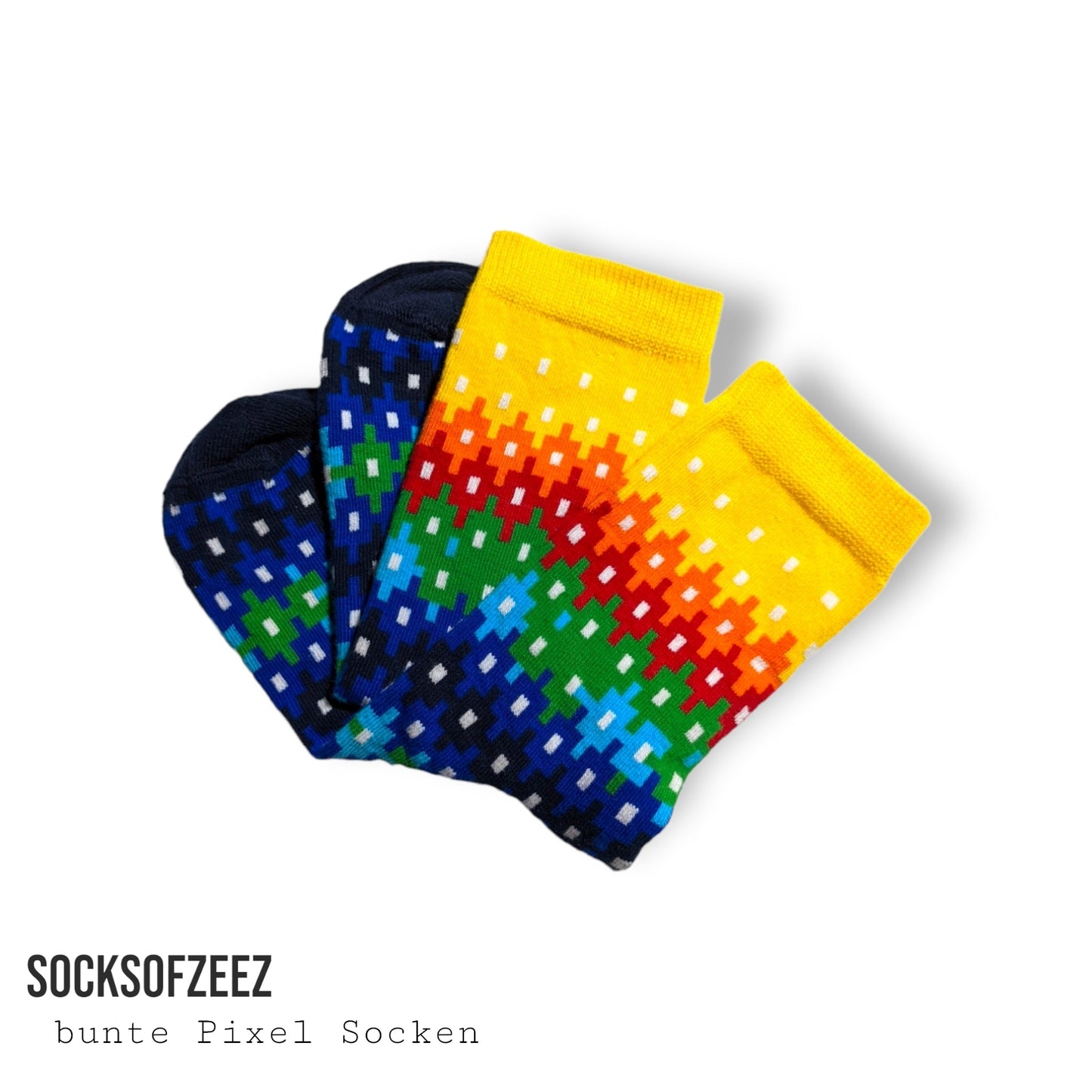 Pixel Socken - bunte - Shop of Zeez