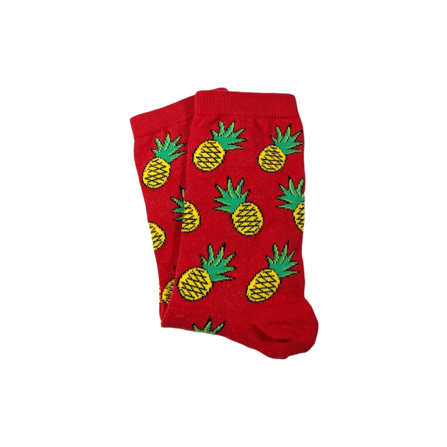 rot Ananas Socken, Einheitsgröße: 36 - 42 - Shop of Zeez