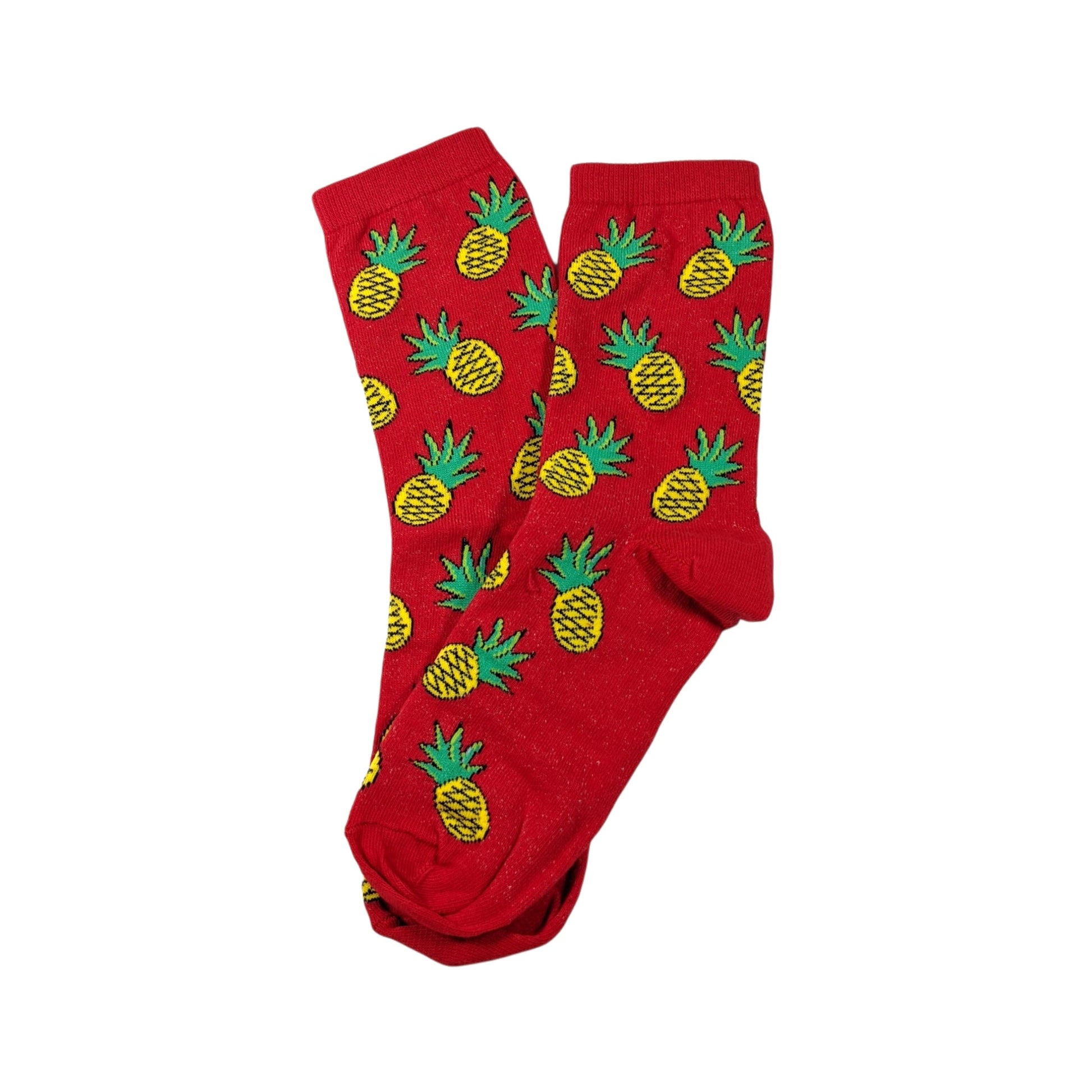 rot Ananas Socken, Einheitsgröße: 36 - 42 - Shop of Zeez