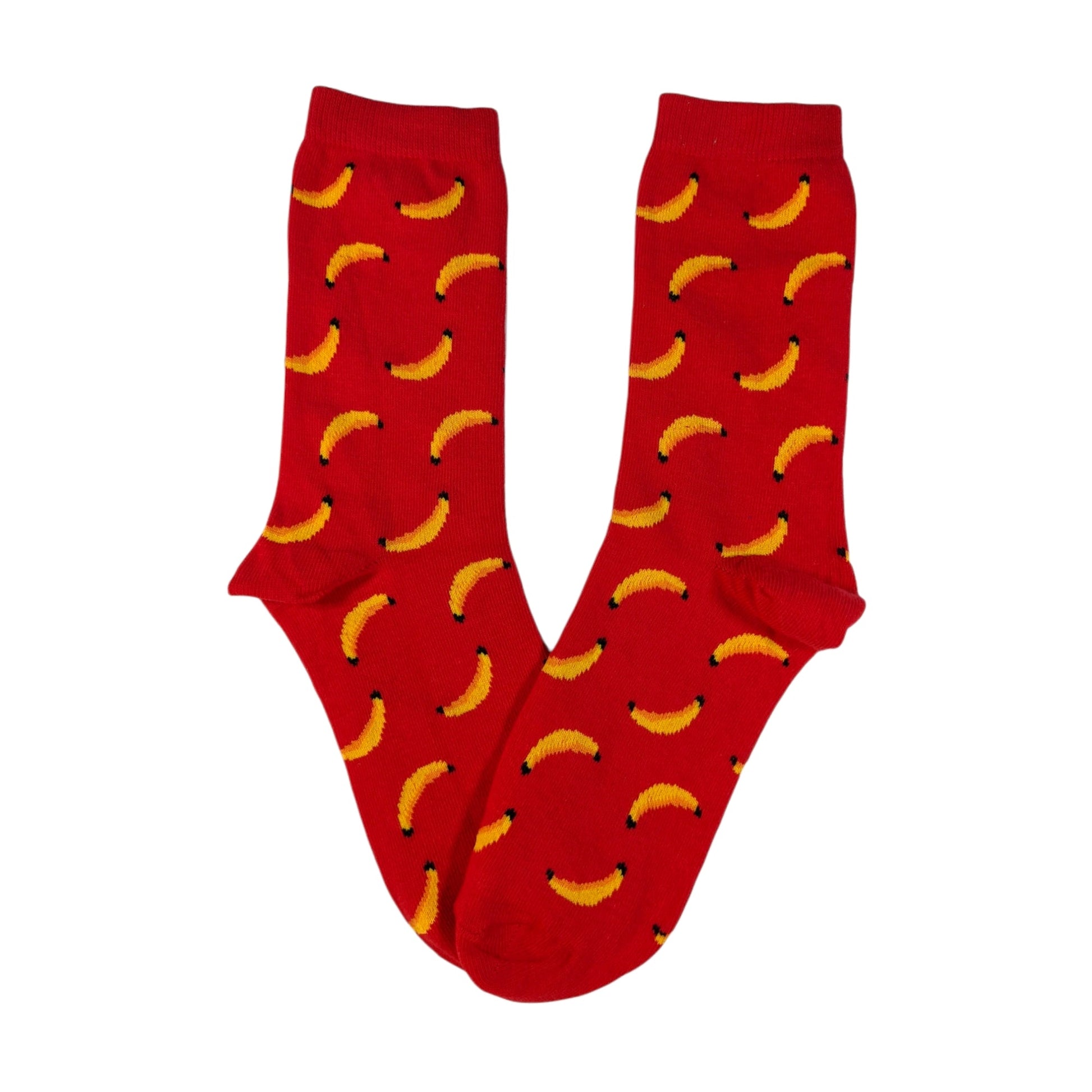 rot Bananen Socken, Einheitsgröße: 36 - 42 - Shop of Zeez