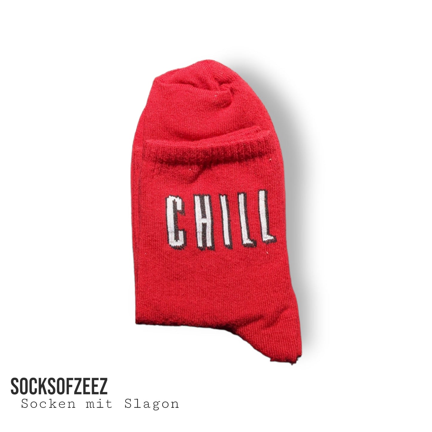 rot Chill Socken - Shop of Zeez