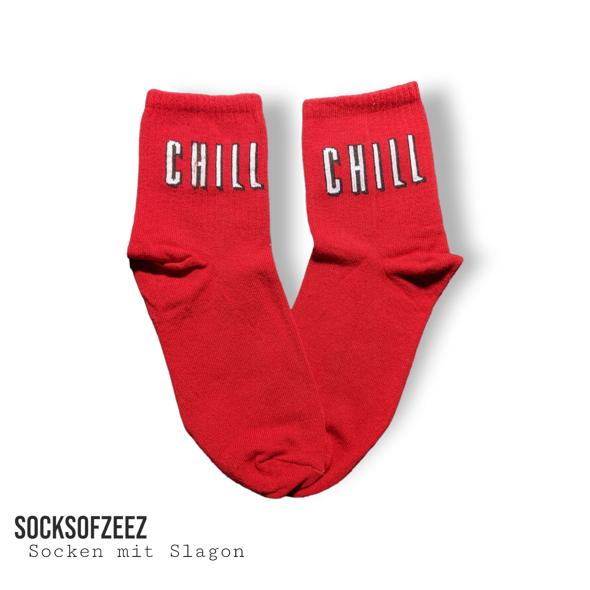 rot Chill Socken - Shop of Zeez