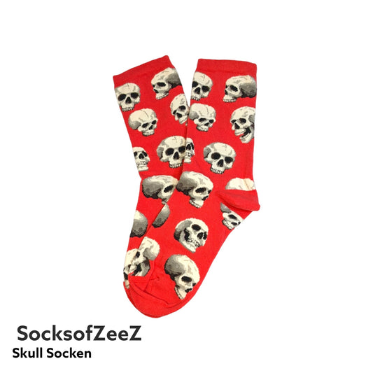 rot Skull Socken - Shop of Zeez