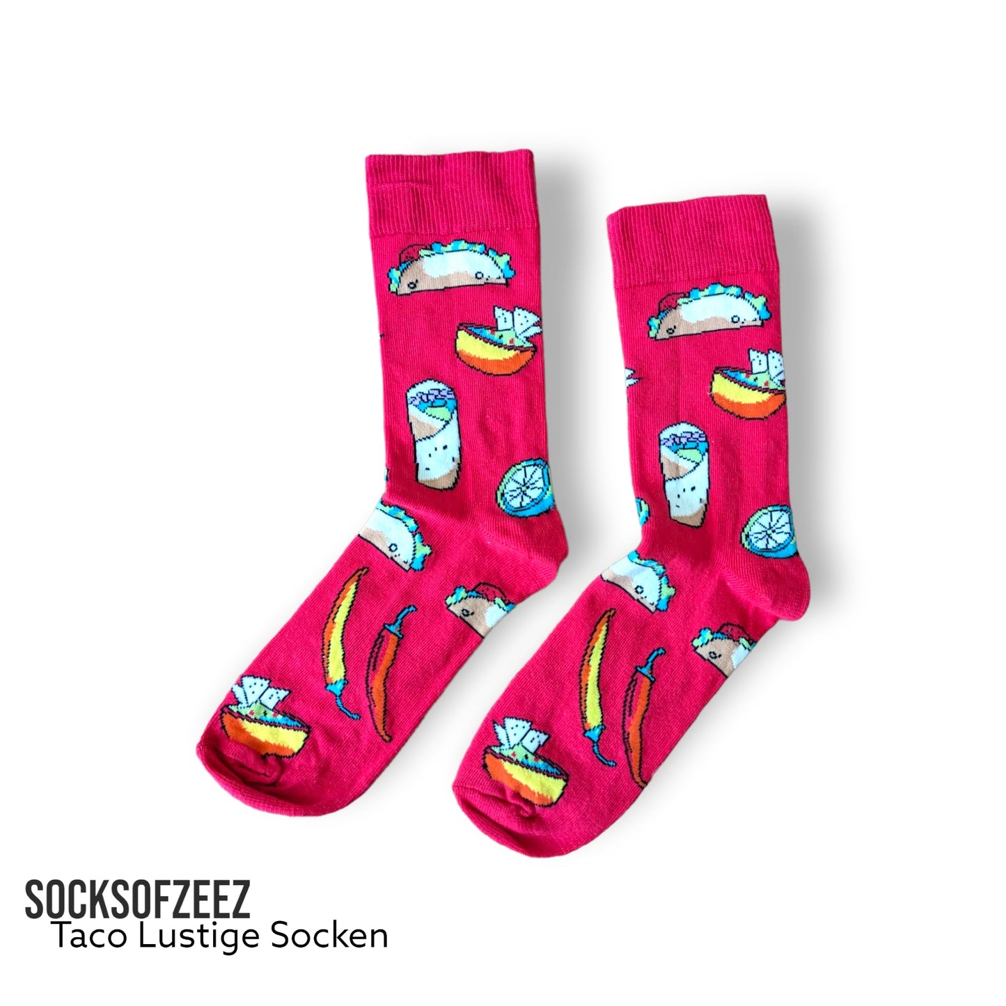 rot Taco Lustige Socken - Shop of Zeez