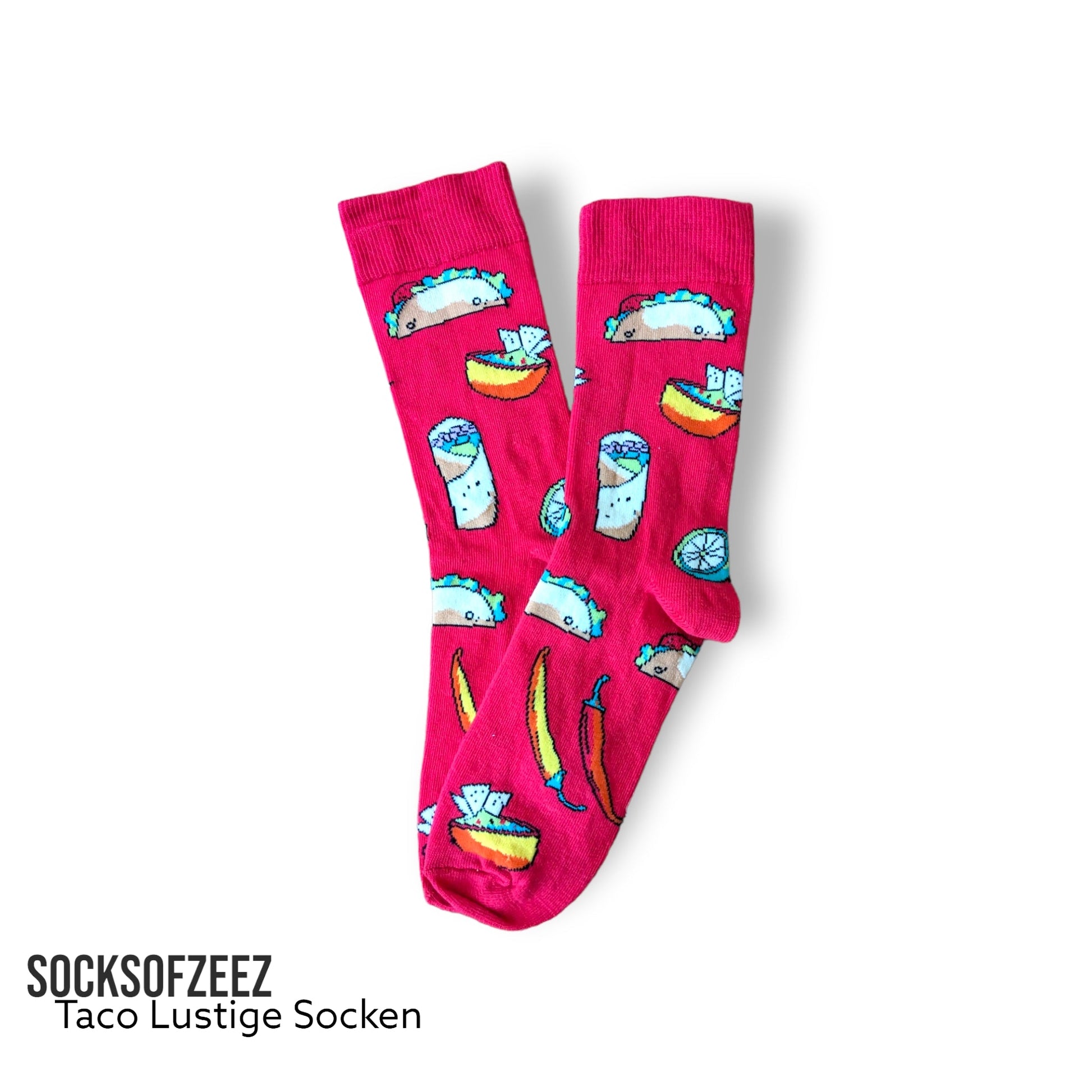 rot Taco Lustige Socken - Shop of Zeez