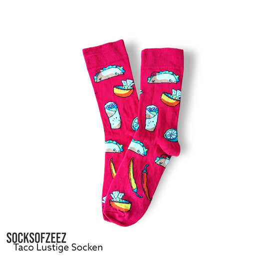 rot Taco Lustige Socken - Shop of Zeez