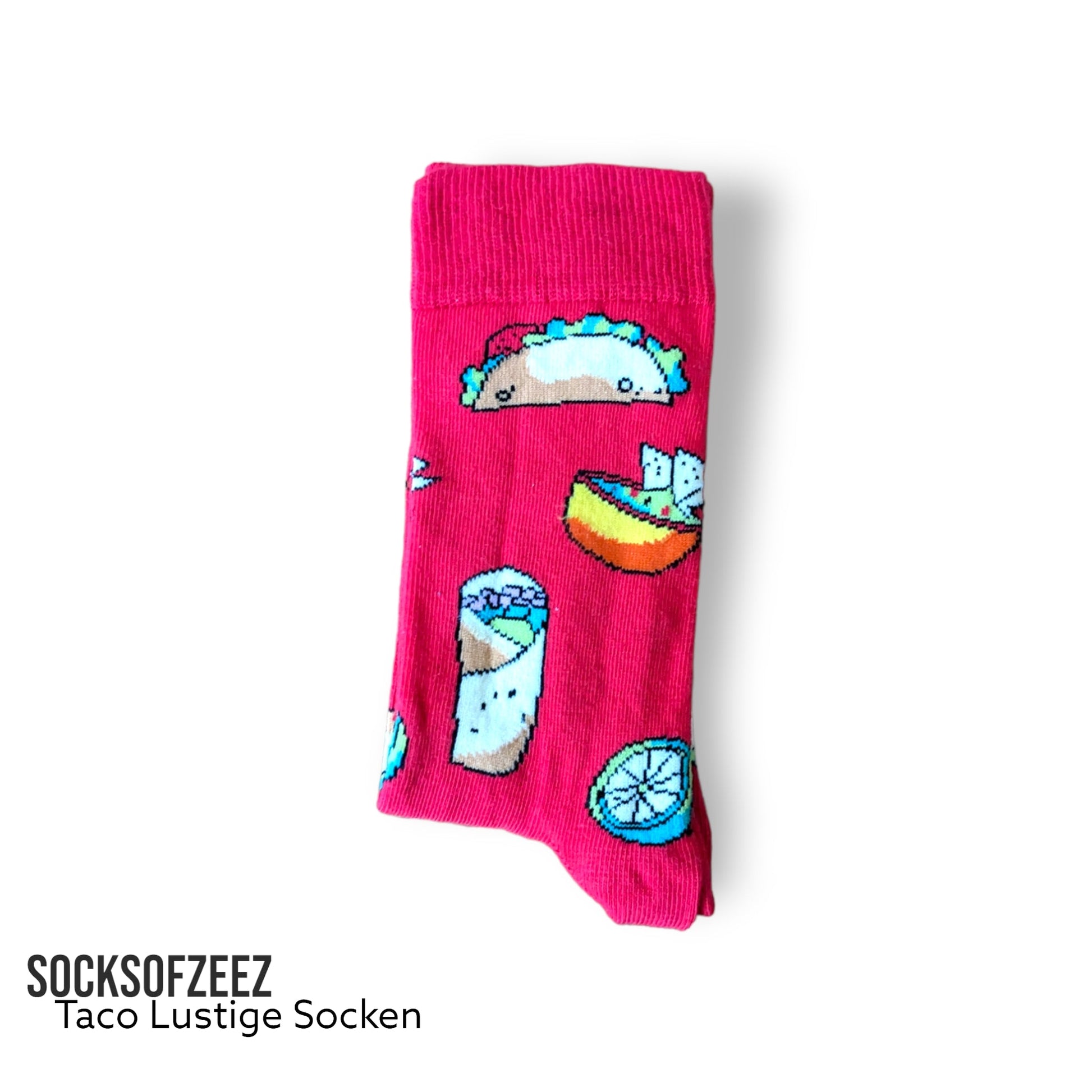 rot Taco Lustige Socken - Shop of Zeez