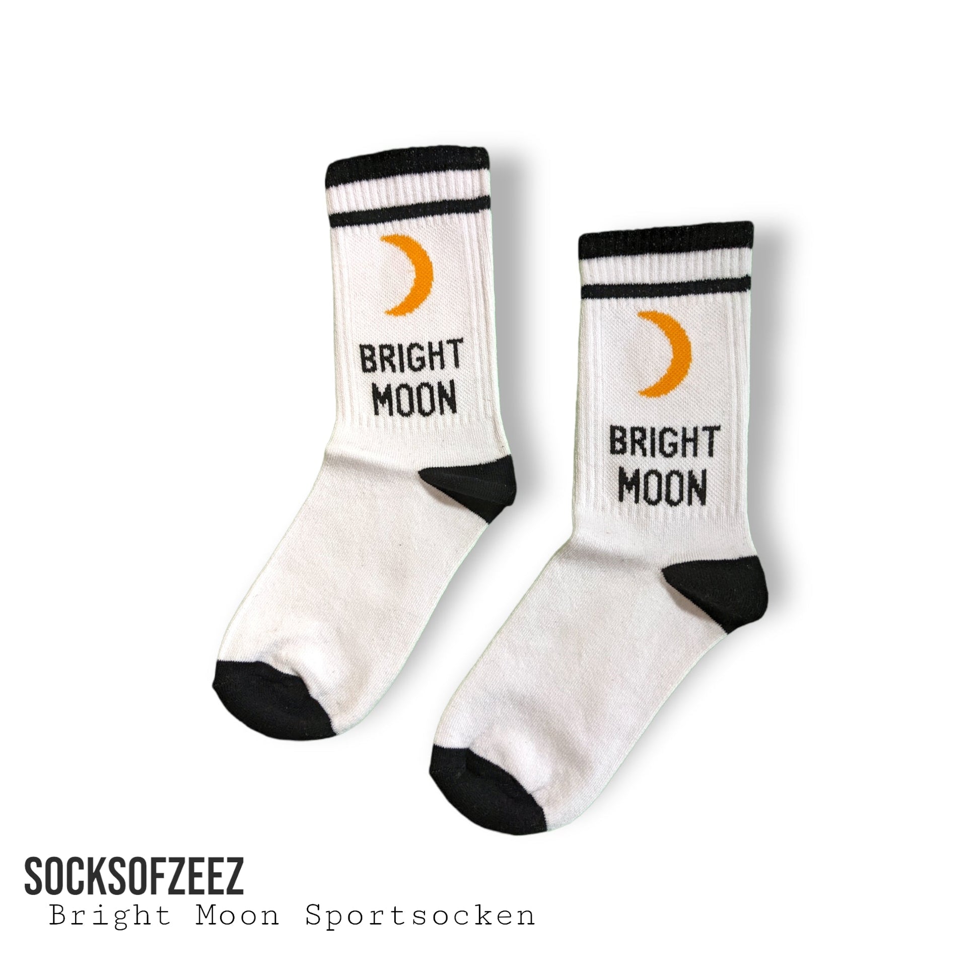 schwarz Bright Moon Sportsocken - Shop of Zeez