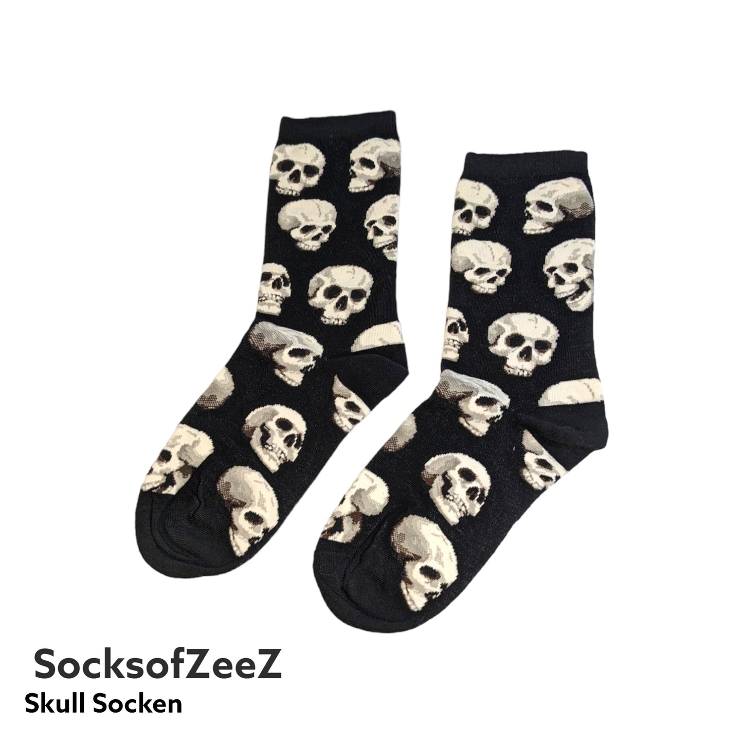 schwarz Skull Socken - Shop of Zeez