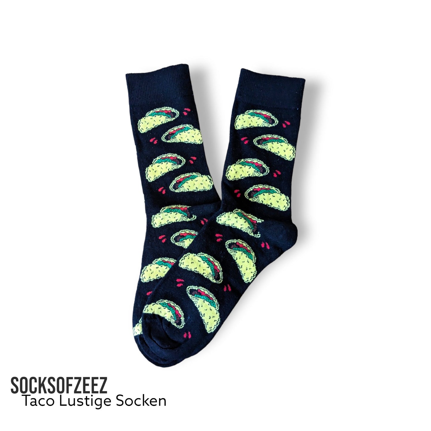 schwarz Taco Lustige Socken - Shop of Zeez