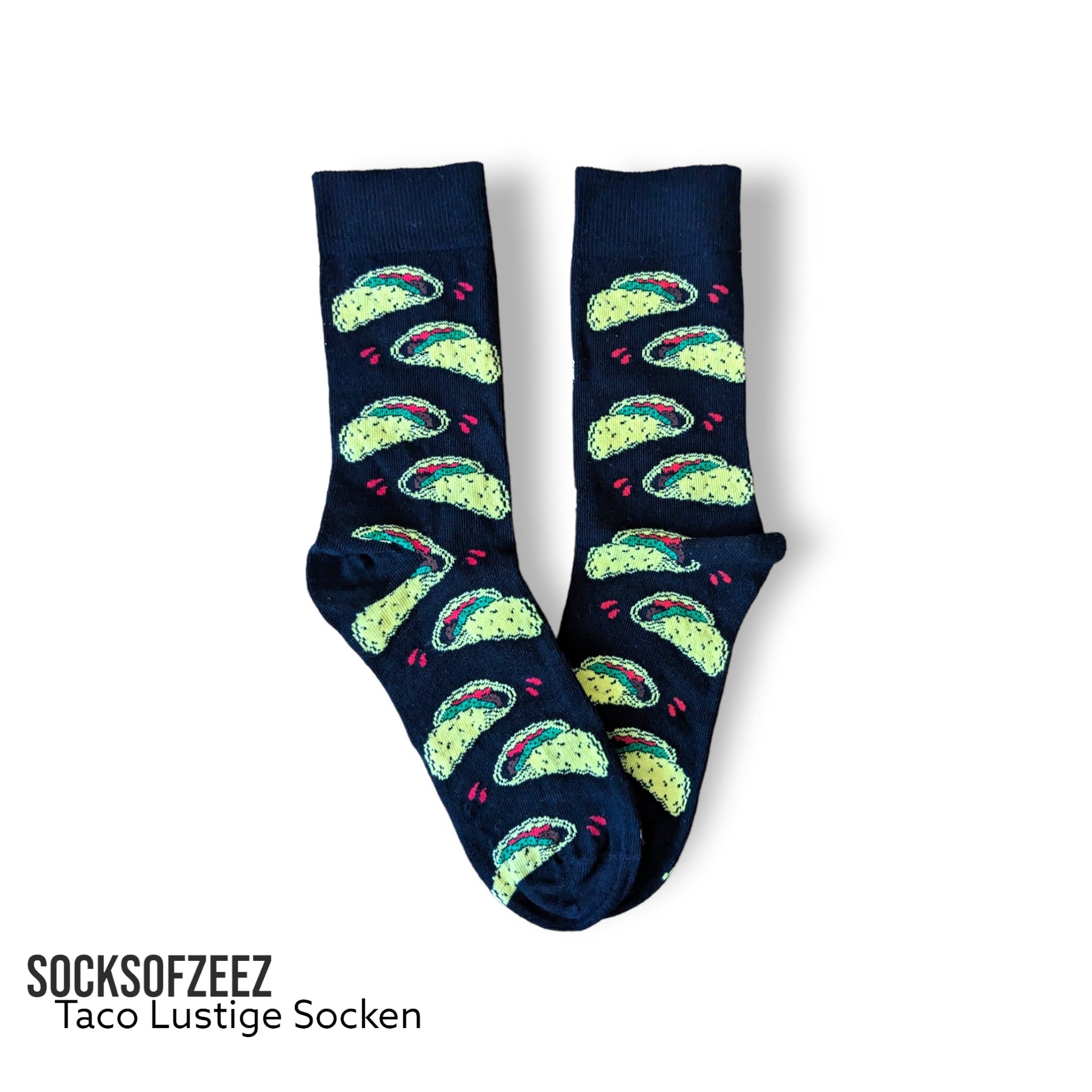 schwarz Taco Lustige Socken - Shop of Zeez