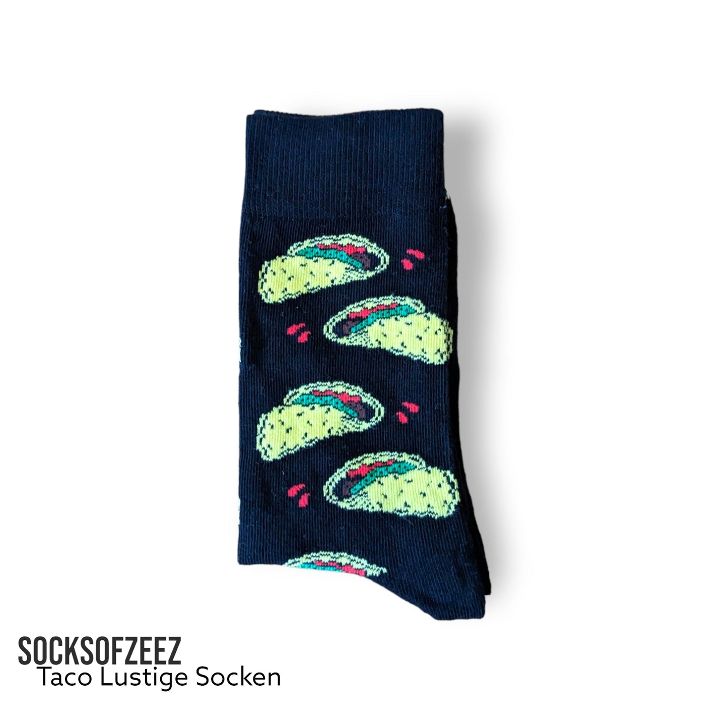 schwarz Taco Lustige Socken - Shop of Zeez