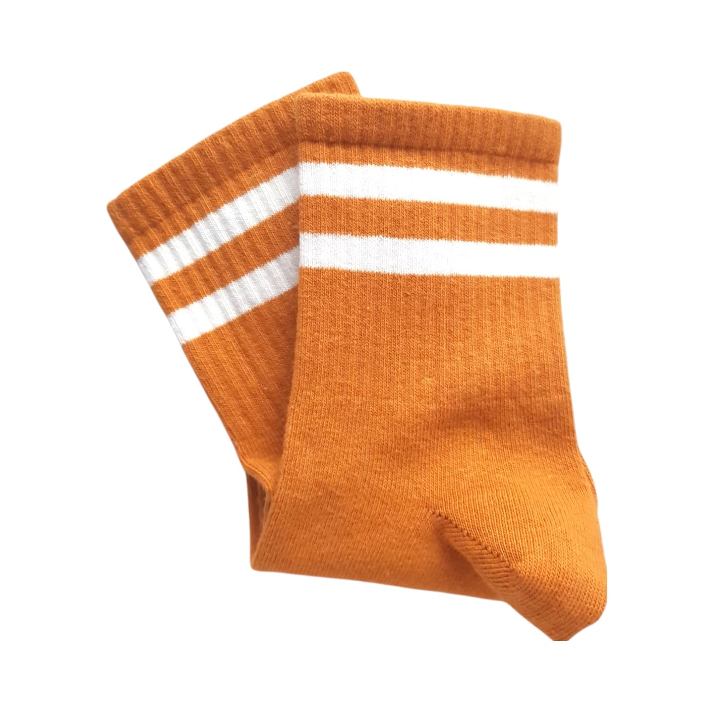 senffarbe - weiß gestreifte Sportsocken, Einheitsgröße: 36 - 42 - Shop of Zeez