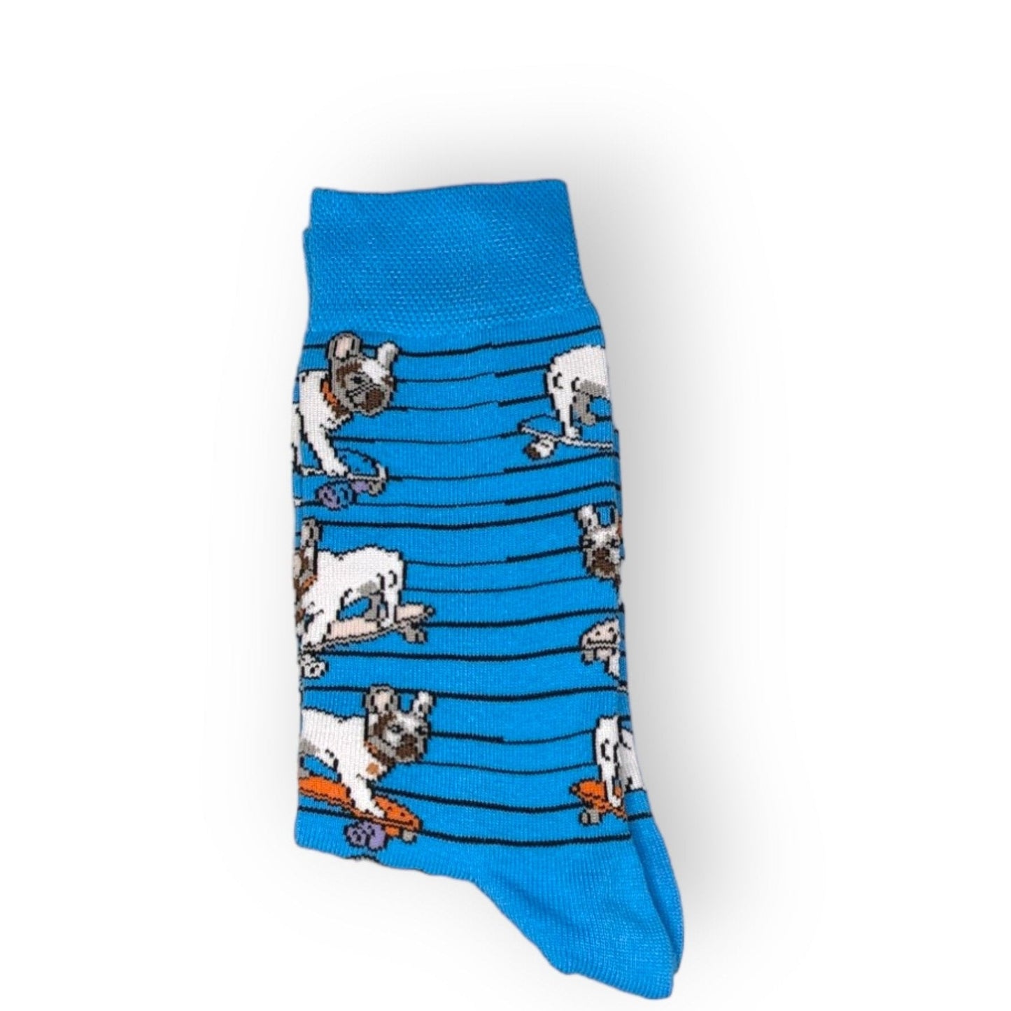 Skateboarding Bulldog Socken, Einheitsgröße: 36 - 42 - Shop of Zeez