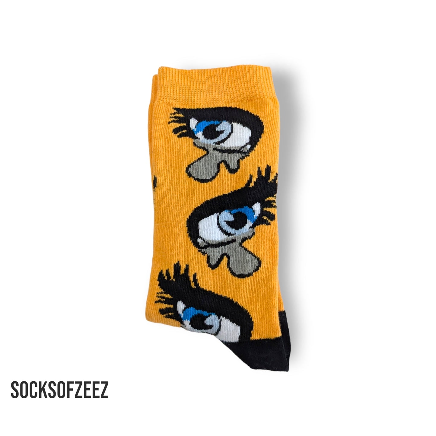 Socken mit Augenmotiv, Einheitsgröße: 36 - 42 - Shop of Zeez