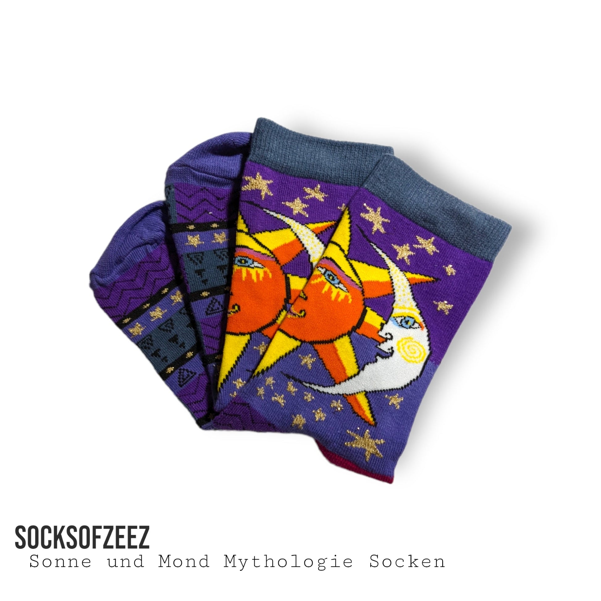 Sonne und Mond Mythologie Socken - Shop of Zeez