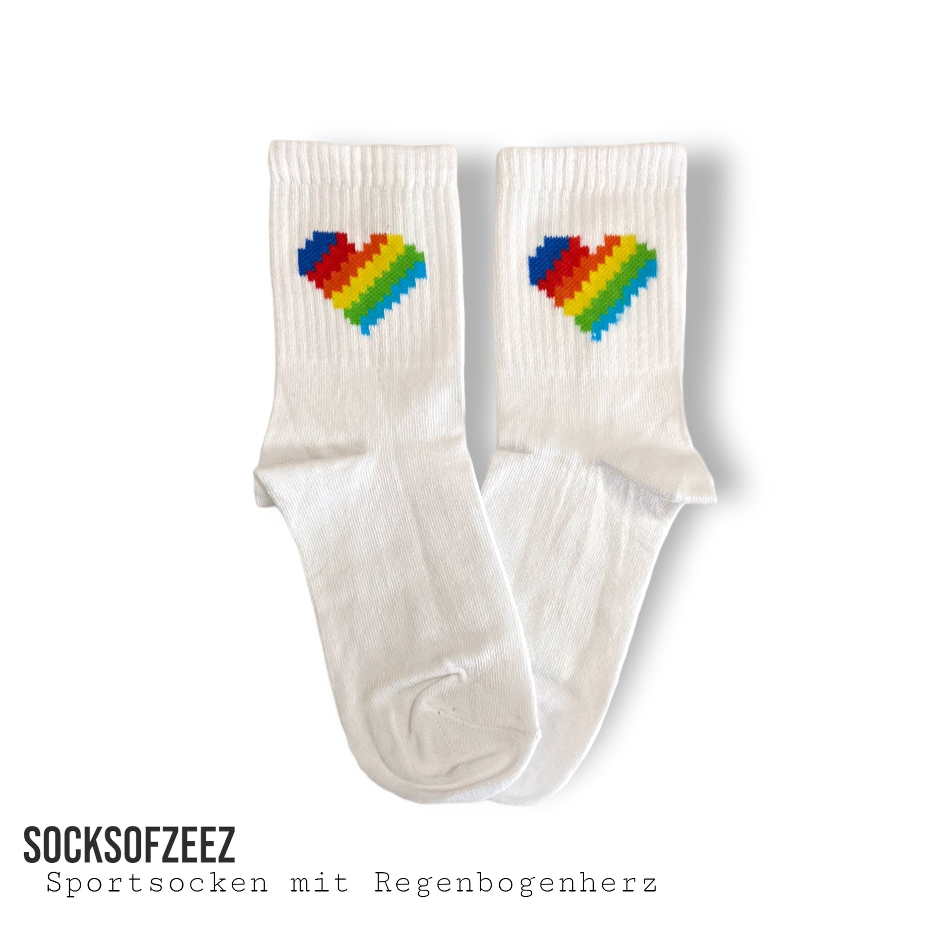 Sportsocken mit Streifen Regenbogen - Shop of Zeez