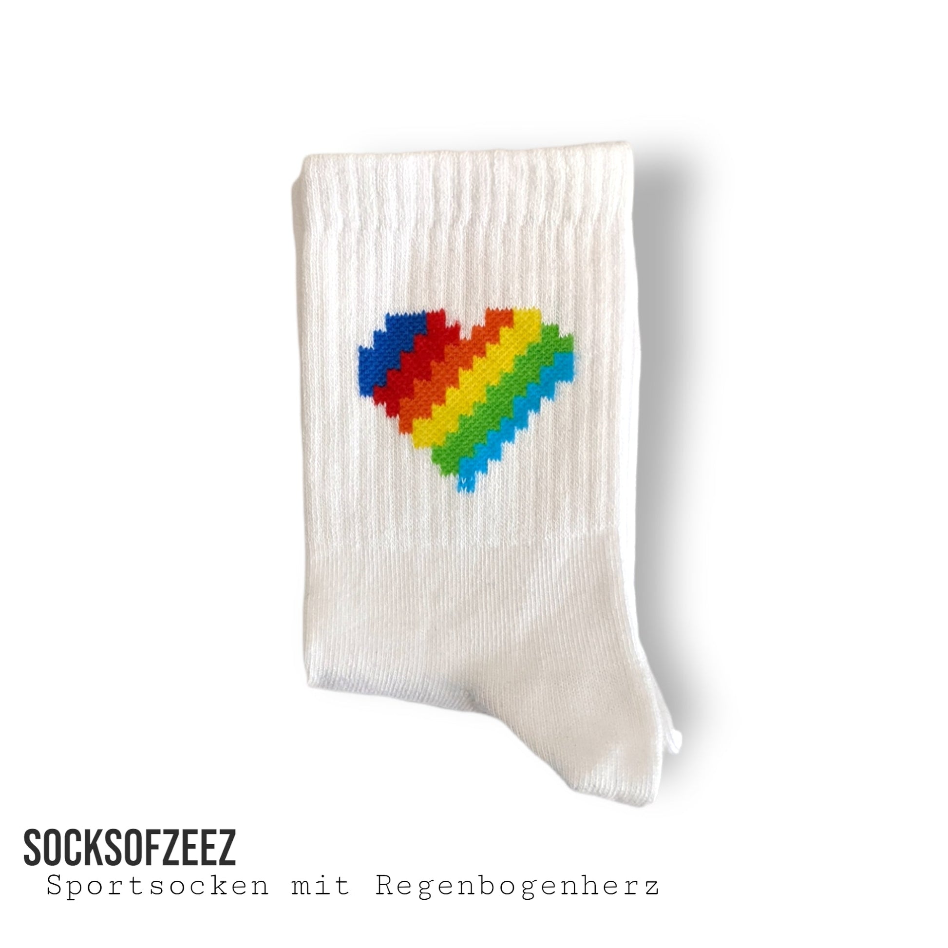 Sportsocken mit Streifen Regenbogen - Shop of Zeez