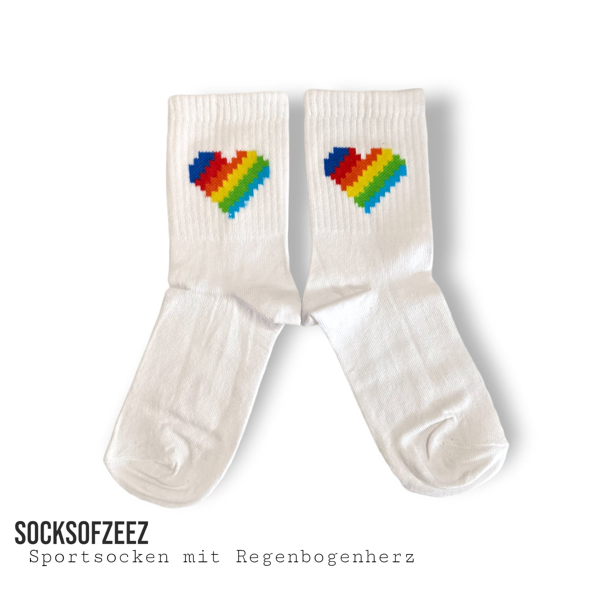 Sportsocken mit Streifen Regenbogen - Shop of Zeez