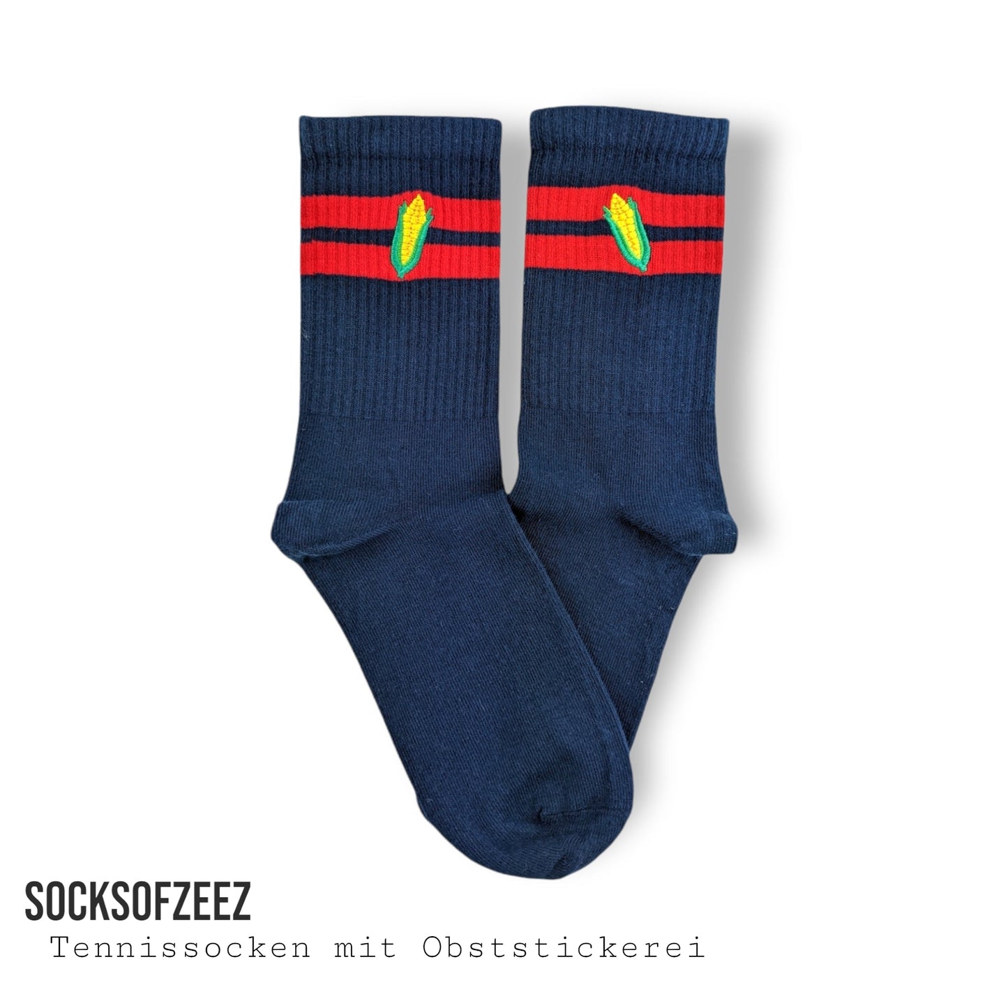 Stickerei mit Mais Tennissocken - Shop of Zeez