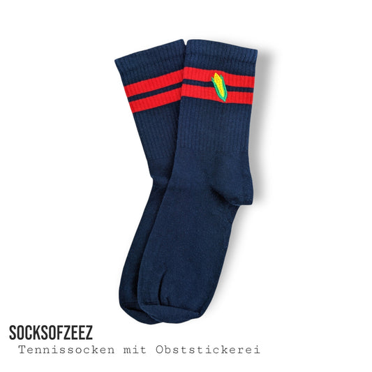 Stickerei mit Mais Tennissocken - Shop of Zeez