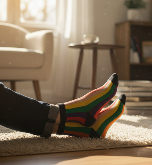 Kräftige Regenbogenstreife