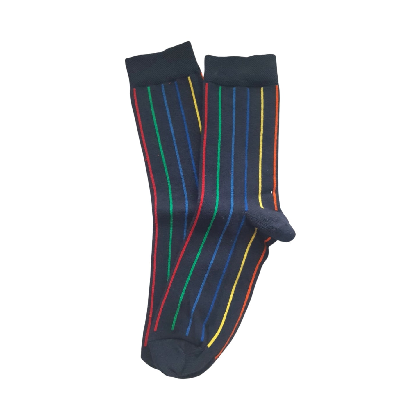 vertikal gestreifte Regenbogensocken, Einheitsgröße EU 36 - 42 - Shop of Zeez