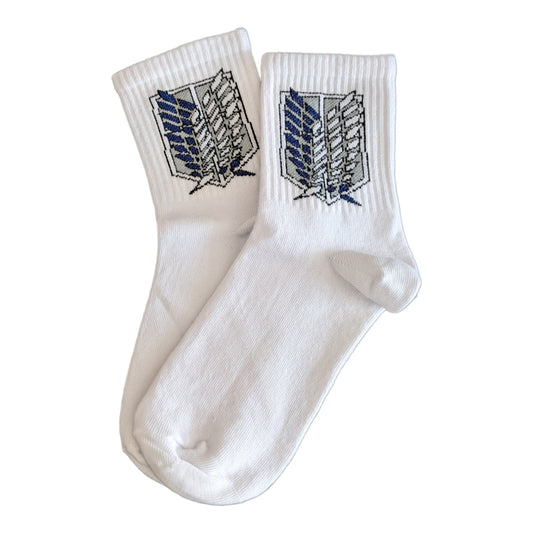 weiß Attack on Titan Socken - Shop of Zeez