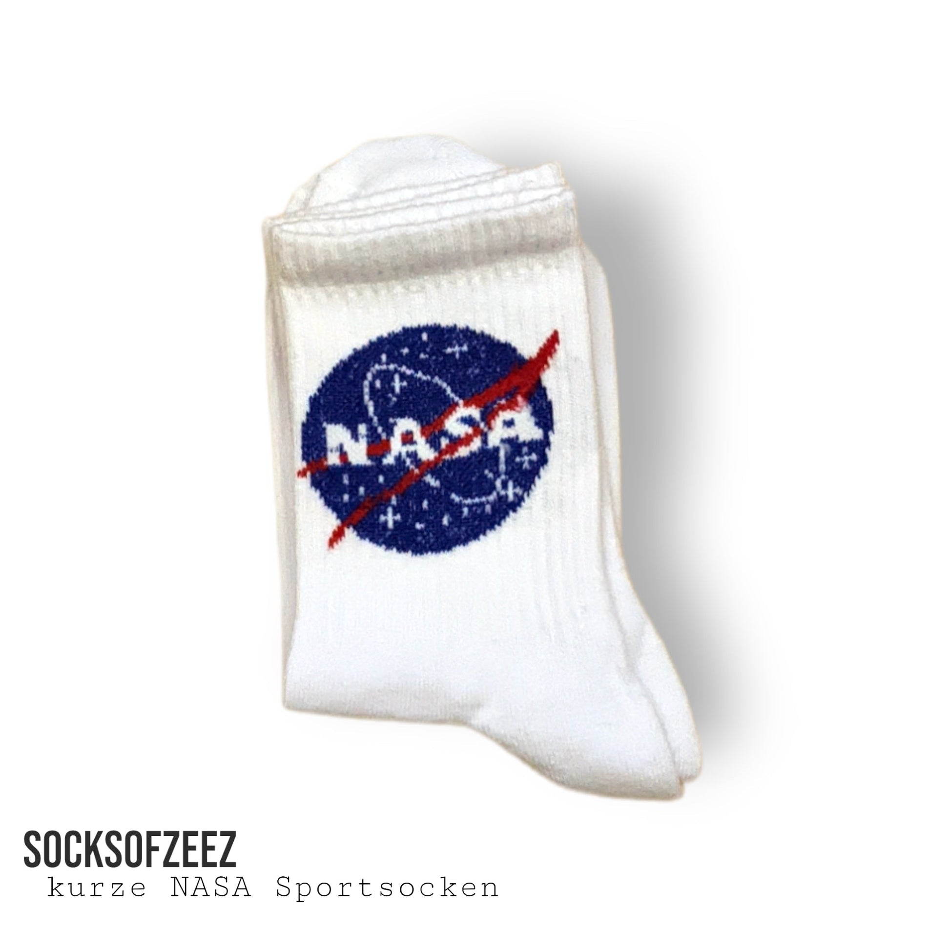 weiß - blau Nasa Socken - Shop of Zeez