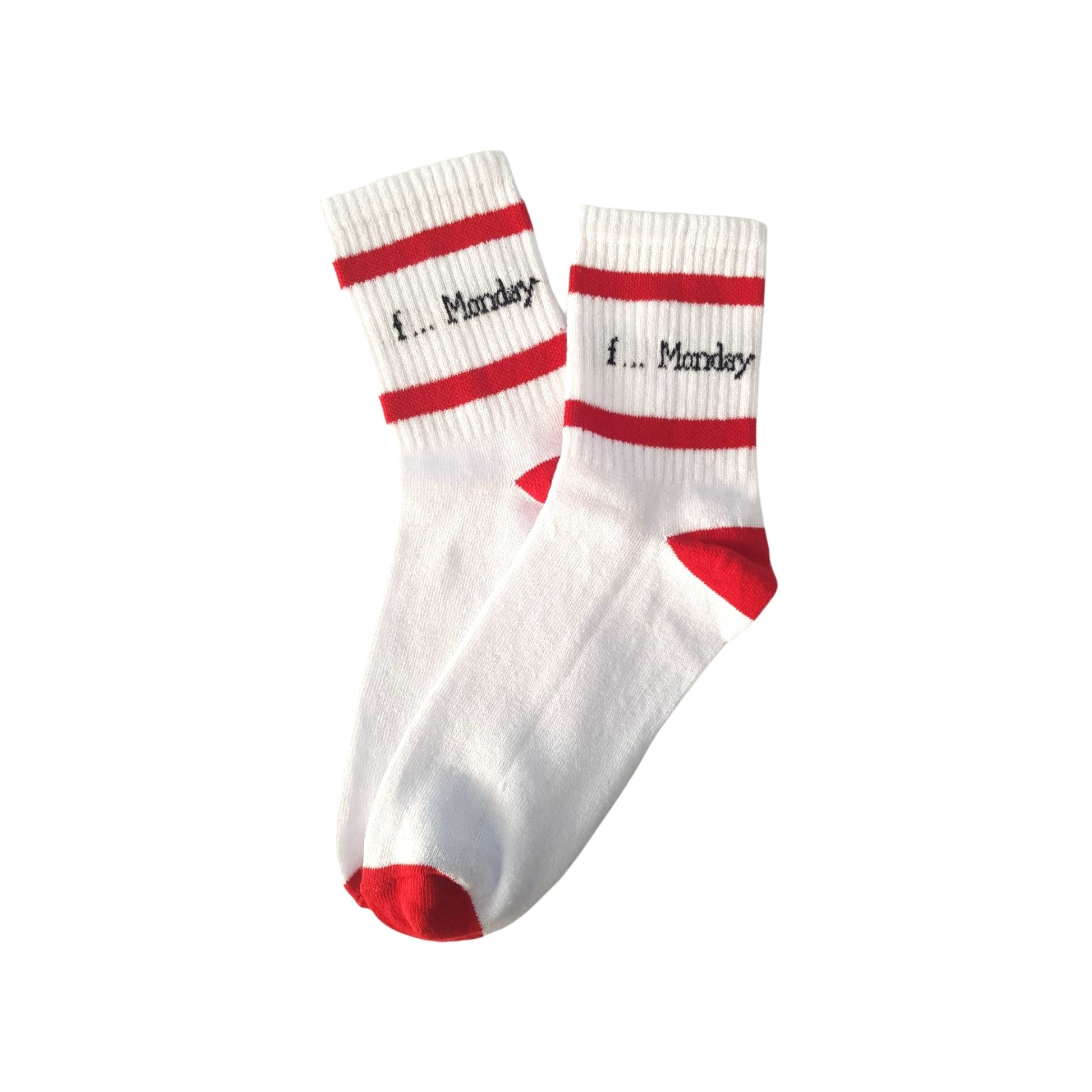 weiß F. Monday Sportsocken - Shop of Zeez