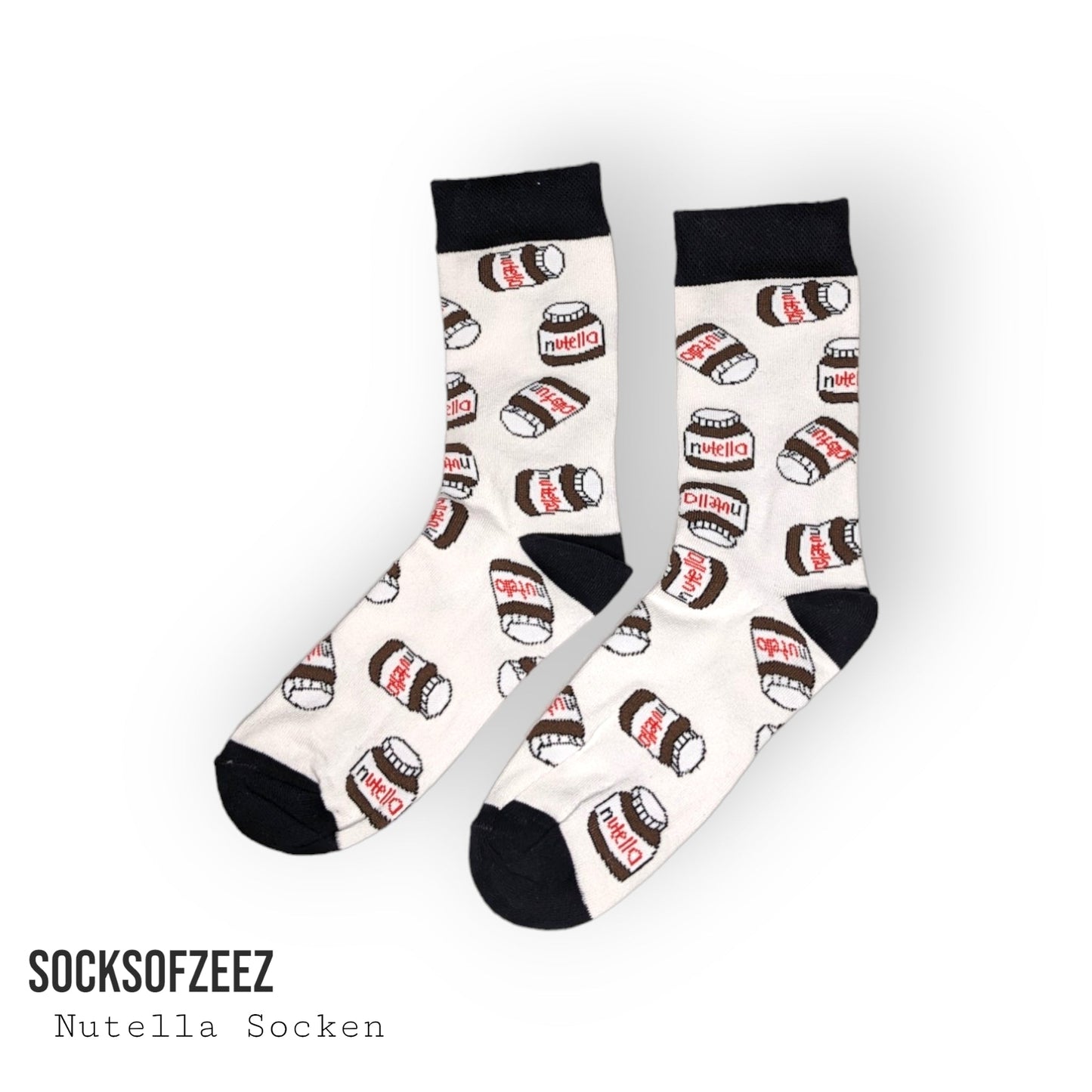 weiß Nutella Socken - Shop of Zeez