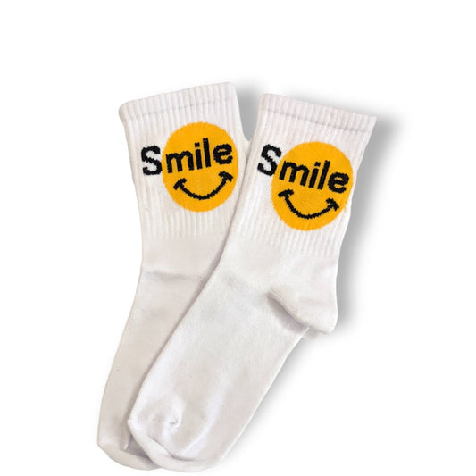 weiß Smiley Tennissocken - Shop of Zeez