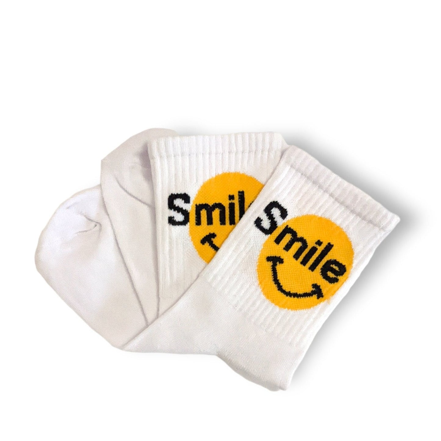 weiß Smiley Tennissocken - Shop of Zeez