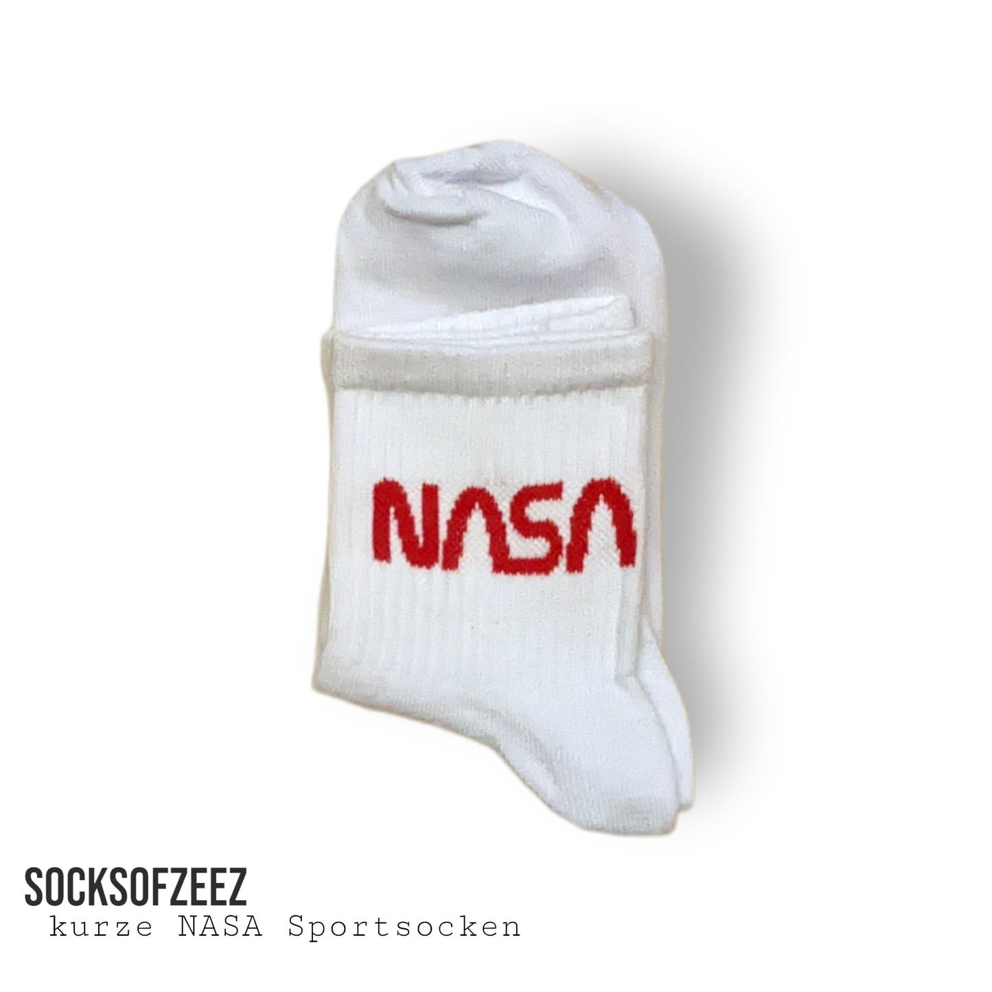 weiße Nasa Socken - Shop of Zeez