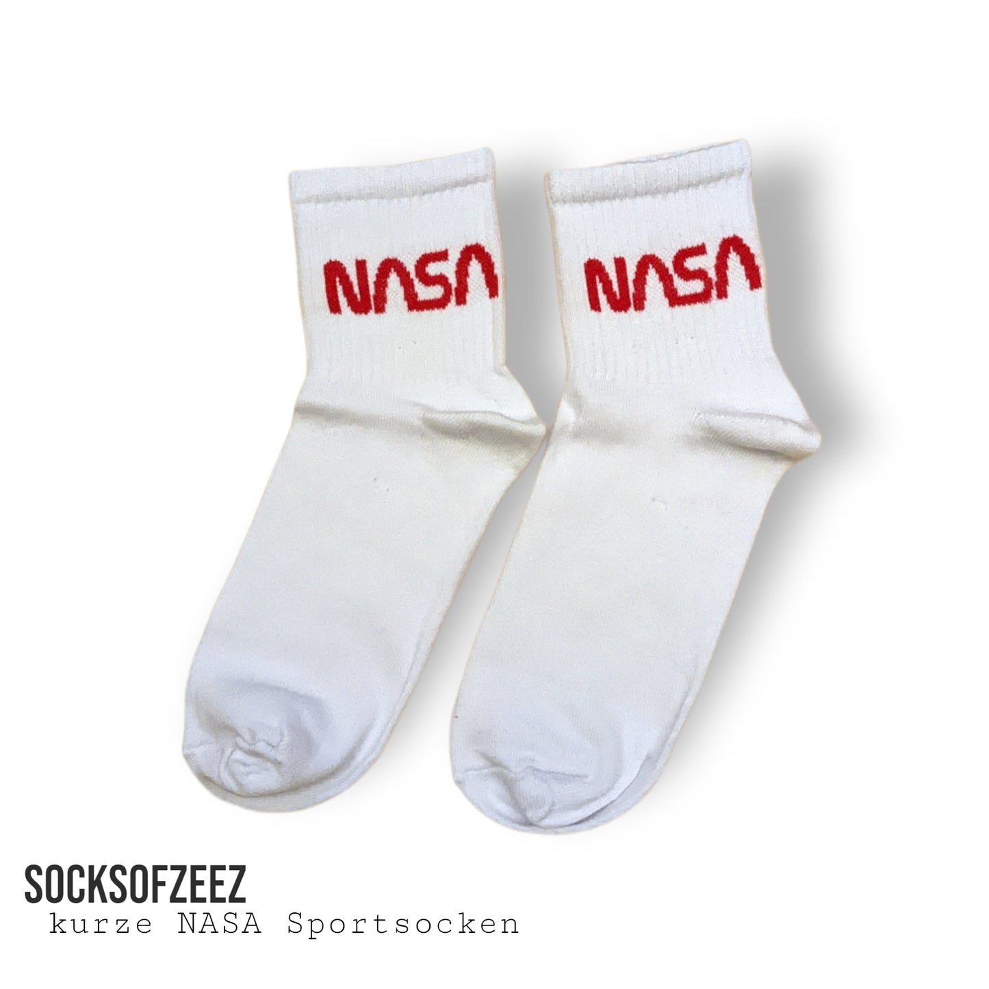 weiße Nasa Socken - Shop of Zeez