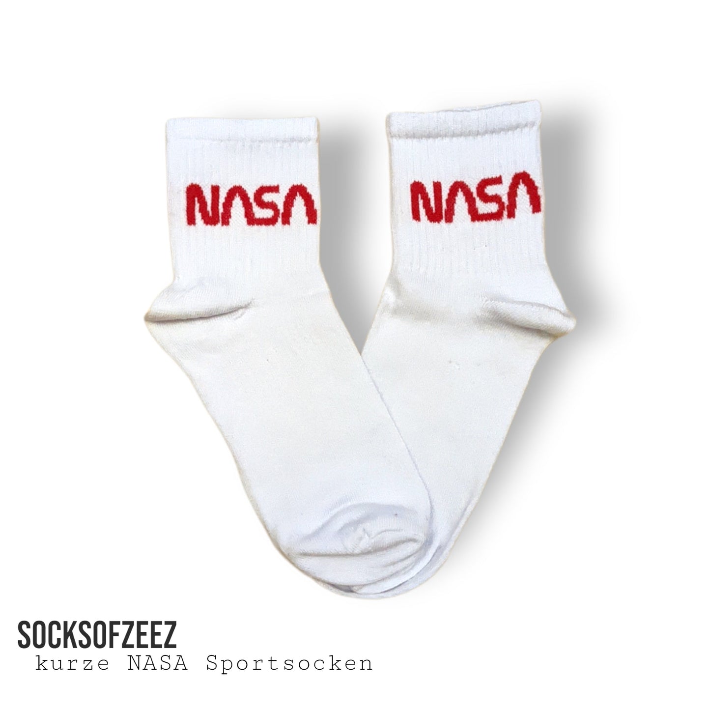 weiße Nasa Socken - Shop of Zeez