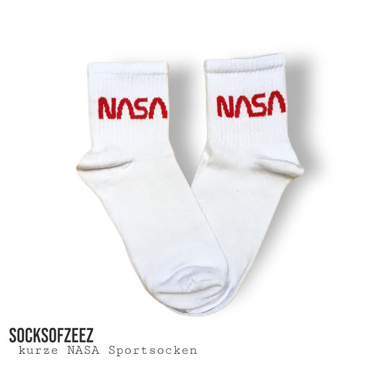 weiße Nasa Socken - Shop of Zeez