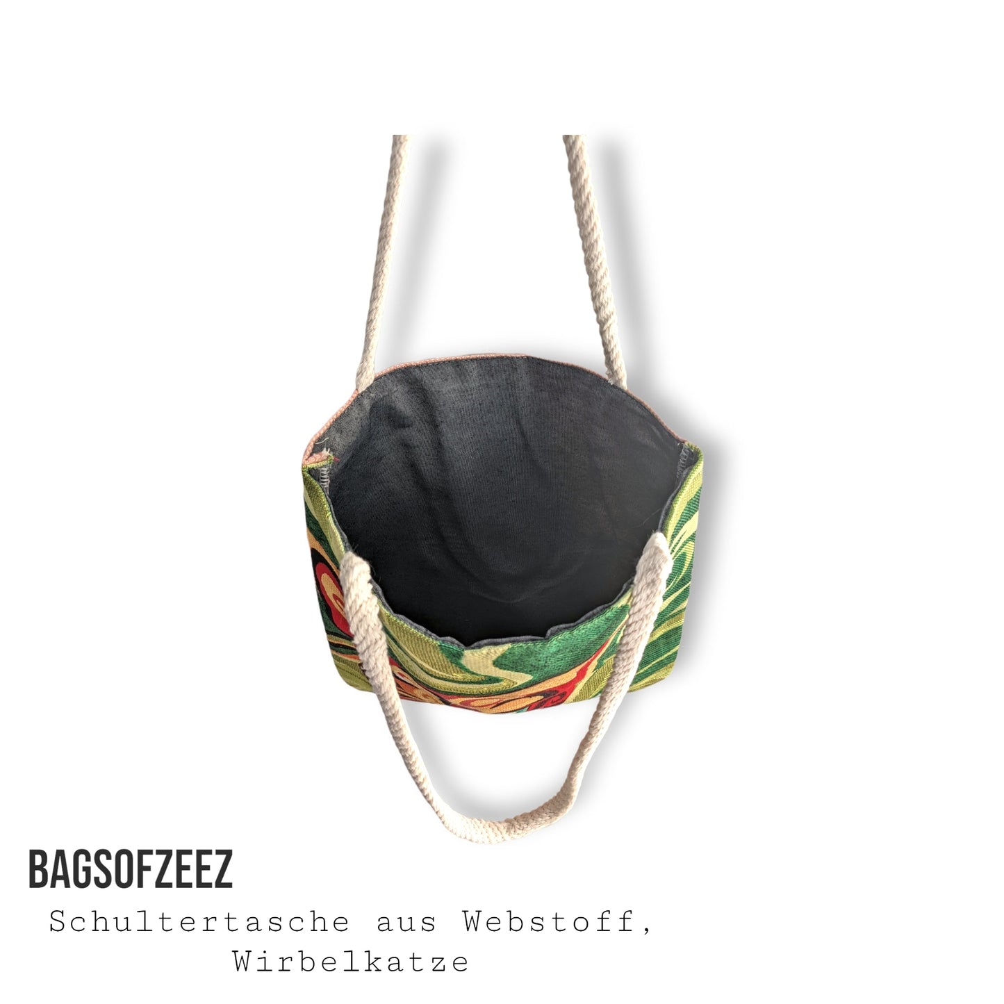 Wirbelkatze Schultertasche - Shop of Zeez